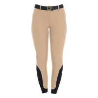 Calça feminina ajustada com grip completo Aria Equestro Branco Calça feminina ajustada com grip completo Aria Equestro Branco