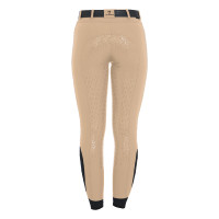 Calça feminina ajustada com grip completo Aria Equestro Branco Calça feminina ajustada com grip completo Aria Equestro Branco