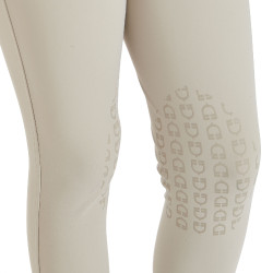 Calça ajustada infantil Amani Equestro Espuma das marés Bege