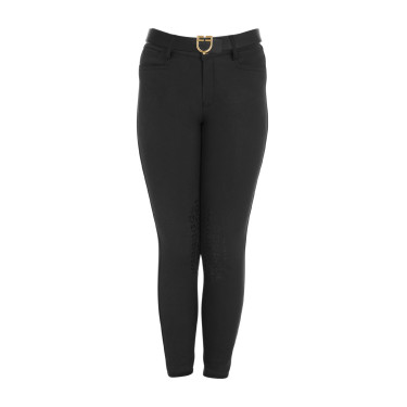 Calça ajustada infantil Amani Equestro Preto Calça ajustada infantil Amani Equestro Preto