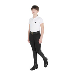 Calça ajustada infantil Amani Equestro Preto Calça ajustada infantil Amani Equestro Preto