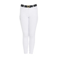 Calça ajustada infantil Amani Equestro Branco