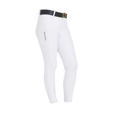 Calça ajustada infantil Amani Equestro Branco Calça ajustada infantil Amani Equestro Branco