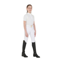 Calça ajustada infantil Amani Equestro Branco Calça ajustada infantil Amani Equestro Branco