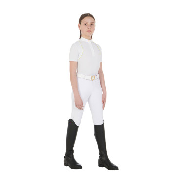 Calça ajustada infantil Amani Equestro Branco Calça ajustada infantil Amani Equestro Branco