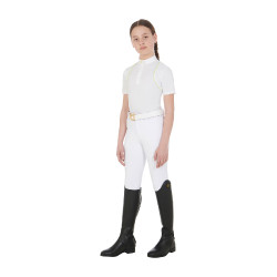 Calça ajustada infantil Amani Equestro Branco Calça ajustada infantil Amani Equestro Branco