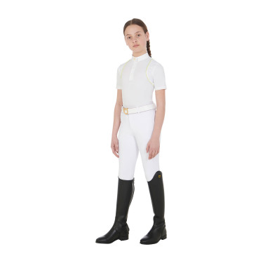 Calça ajustada infantil Amani Equestro Branco Calça ajustada infantil Amani Equestro Branco
