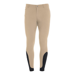 Calça ajustada com grip masculina com logotipo Caspar Equestro