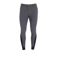 Calça ajustada com grip masculina com logotipo Caspar Equestro Preto Calça ajustada com grip masculina com logotipo Caspar Equestro Preto