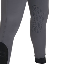 Calça ajustada com grip masculina com logotipo Caspar Equestro Asfalto Cinzento