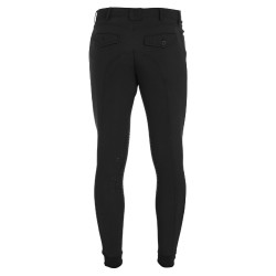Calça ajustada com grip masculina com logotipo Caspar Equestro Preto