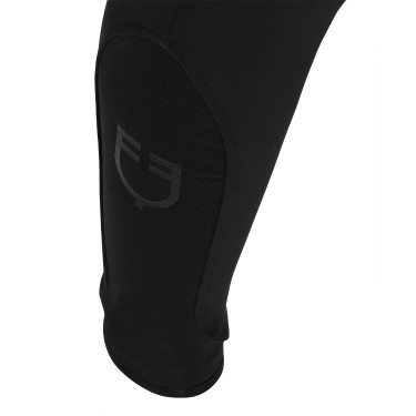 Calça ajustada com grip masculina com logotipo Caspar Equestro Preto