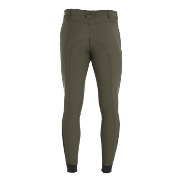 Calça ajustada com grip masculina com logotipo Caspar Equestro Verde militar Azul