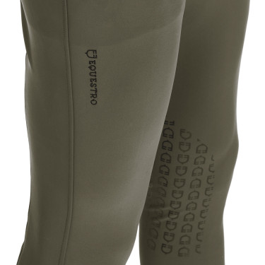 Calça ajustada com grip masculina com logotipo Caspar Equestro Verde militar Azul