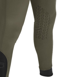 Calça ajustada com grip masculina com logotipo Caspar Equestro Verde militar Azul
