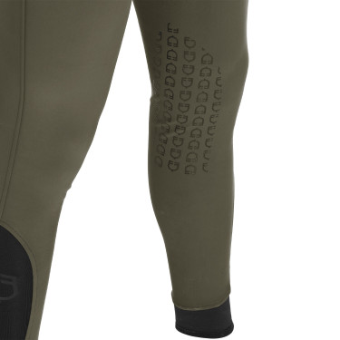 Calça ajustada com grip masculina com logotipo Caspar Equestro Verde militar Azul