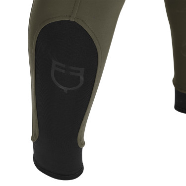 Calça ajustada com grip masculina com logotipo Caspar Equestro Verde militar Azul