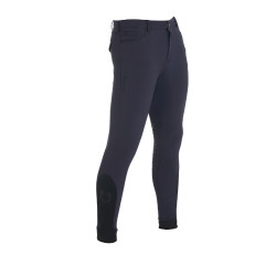 Calça ajustada com grip masculina com logotipo Caspar Equestro Marinho Azul-marinho