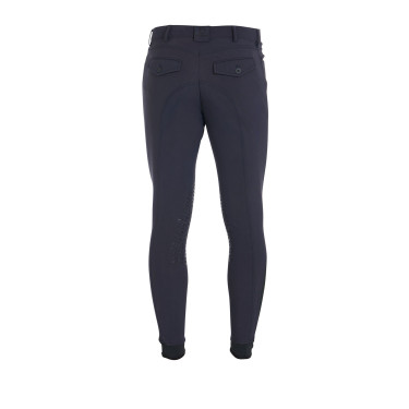 Calça ajustada com grip masculina com logotipo Caspar Equestro Marinho Azul-marinho