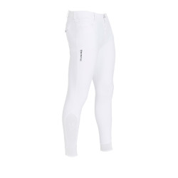 Calça ajustada com grip masculina com logotipo Caspar Equestro Branco