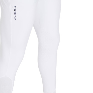 Calça ajustada com grip masculina com logotipo Caspar Equestro Branco