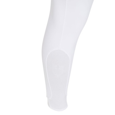 Calça ajustada com grip masculina com logotipo Caspar Equestro Branco