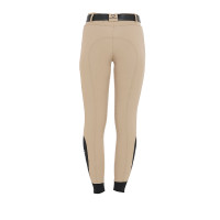 Calça justa com grip feminina com logotipo Zenda Equestro Asfalto Cinzento Calça justa com grip feminina com logotipo Zenda Equestro Asfalto Cinzento