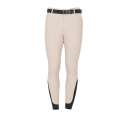 Calça ajustada com grip integral masculino Aria Equestro Dólar sable Branco