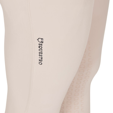 Calça ajustada com grip integral masculino Aria Equestro Dólar sable Branco