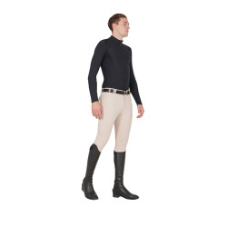 Calça ajustada com grip integral masculino Aria Equestro Dólar sable Branco