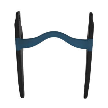 Mors Pelham sensível com passagem de língua preto/azul Acavallo Mors Pelham sensível com passagem de língua preto/azul Acavallo