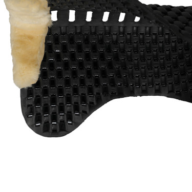 Amortecedor Piuma gel carneiro Acavallo Lã ecológica natural Preto