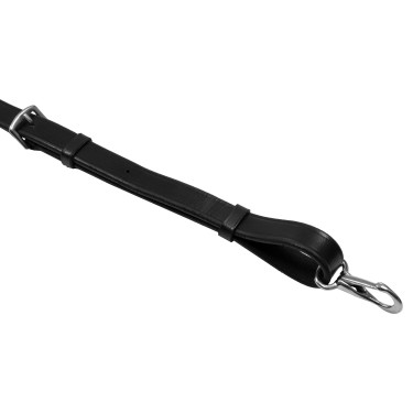 Martingale de couro com pespontos contrastantes Equestro Preto