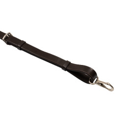 Martingale de couro com pespontos contrastantes Equestro Castanho escuro Martingale de couro com pespontos contrastantes Equestro Castanho escuro