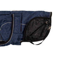 Casaco para cão com debrum refletor Ribe Equestro Marinho Azul-marinho Casaco para cão com debrum refletor Ribe Equestro Marinho Azul-marinho