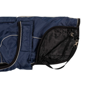 Casaco para cão com debrum refletor Ribe Equestro Marinho Azul-marinho