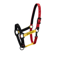 Cabresto de nylon Flaggy Equestro Preto / vermelho / amarelo