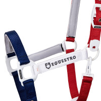 Cabresto de nylon Flaggy Equestro Marinho / branco / vermelho Azul
