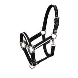 Cabresto de nylon White Trim Equestro Preto / preto