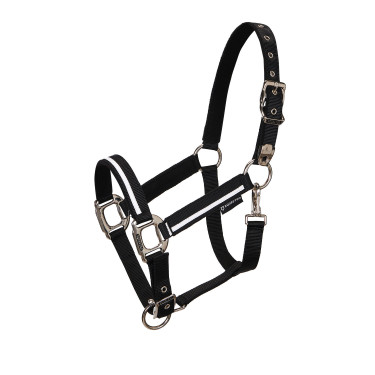 Cabresto de nylon White Trim Equestro Preto / preto