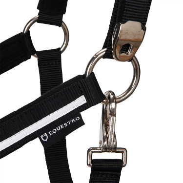 Cabresto de nylon White Trim Equestro Preto / preto