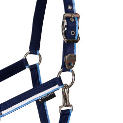 Cabresto de nylon White Trim Equestro Marinho / azul claro