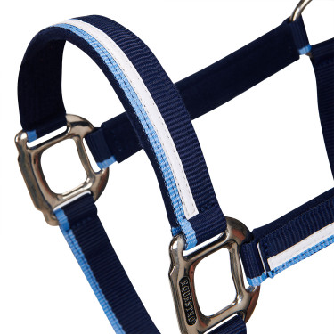 Cabresto de nylon White Trim Equestro Marinho / azul claro