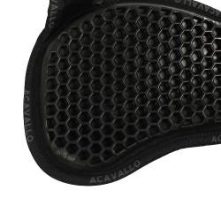 Amortecedor de gel hexagonal lã de carneiro Acavallo Preto / natural