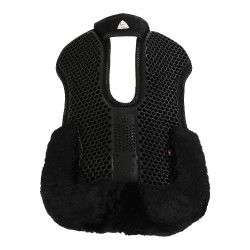 Amortecedor de gel hexagonal lã de carneiro Acavallo Preto / preto Amortecedor de gel hexagonal lã de carneiro Acavallo Preto / preto