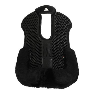 Amortecedor de gel hexagonal lã de carneiro Acavallo Preto / preto Amortecedor de gel hexagonal lã de carneiro Acavallo Preto / preto