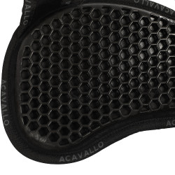 Amortecedor de gel hexagonal lã de carneiro Acavallo Preto / preto Amortecedor de gel hexagonal lã de carneiro Acavallo Preto / preto