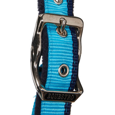 Cabresto de nylon com corda Red Trim Equestro Turquesa / vermelho / marinho Azul