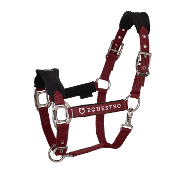 Caveção de nylon com corda e forro de lã polar Equestro Preto