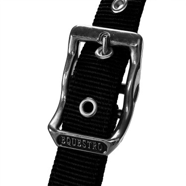 Caveção de nylon com corda e forro de lã polar Equestro Preto Caveção de nylon com corda e forro de lã polar Equestro Preto
